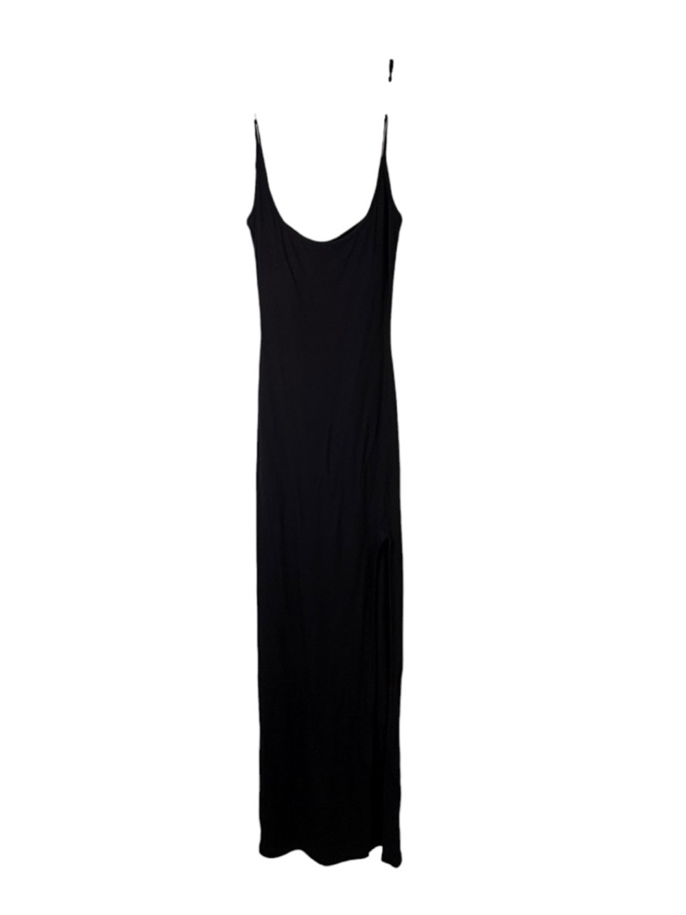 SKIMS Soft Lounge Ribbed Cami Maxi Dress Black Slit Size Small NWT - Picture 5 of 12